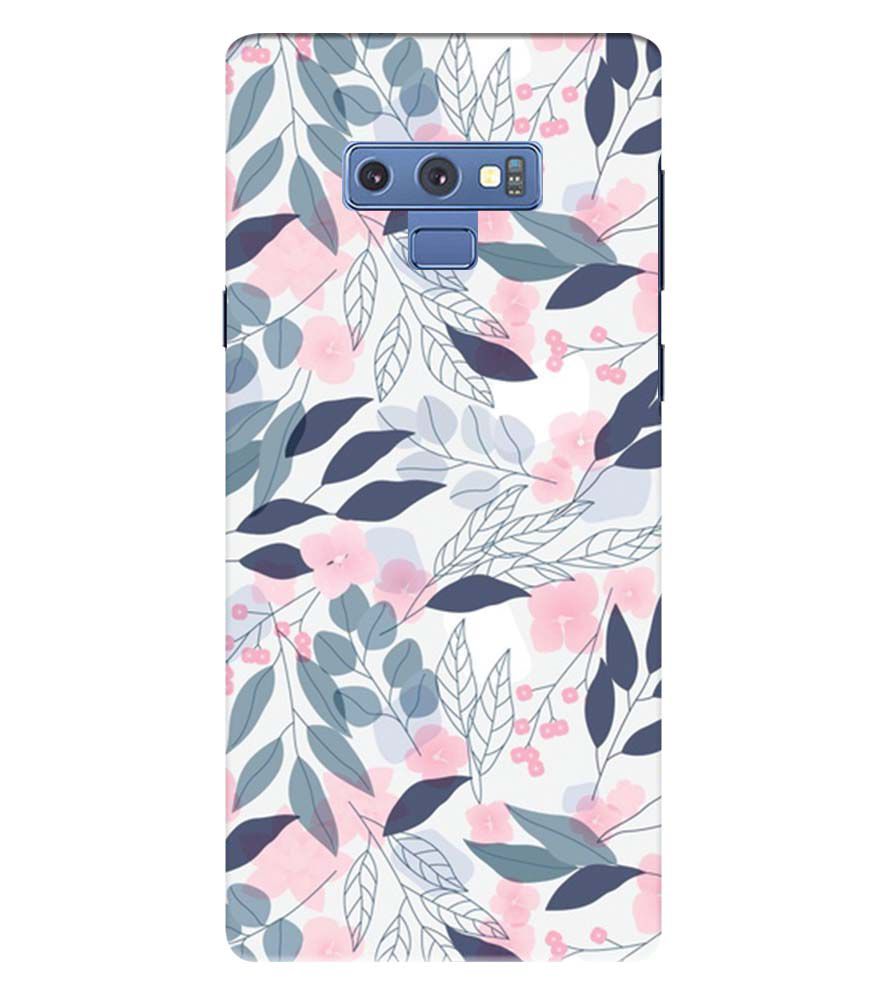 PS1333-Flowery Patterns Back Cover for Samsung Galaxy Note 9
