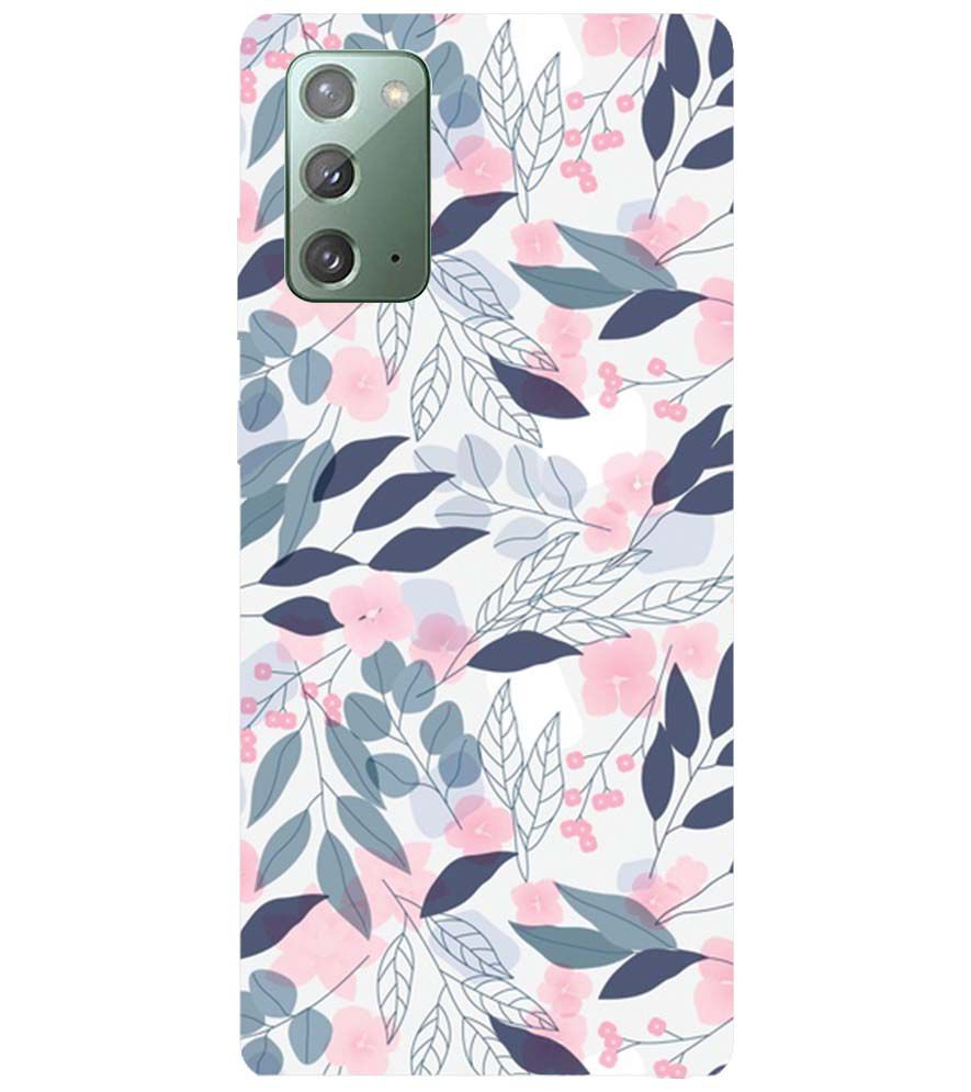 PS1333-Flowery Patterns Back Cover for Samsung Galaxy Note20