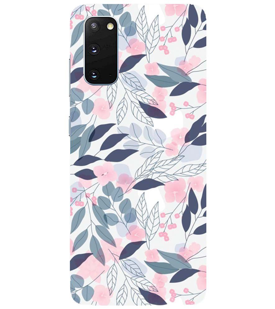 PS1333-Flowery Patterns Back Cover for Samsung Galaxy S20 5G