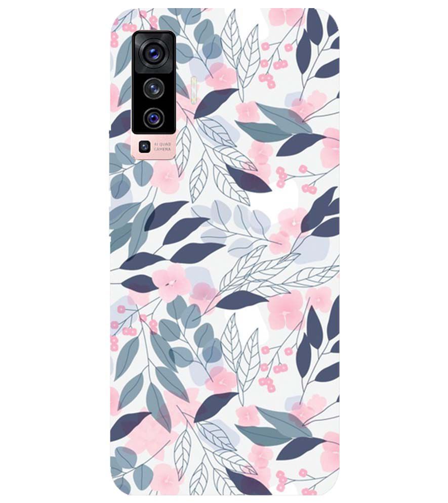 PS1333-Flowery Patterns Back Cover for vivo X50