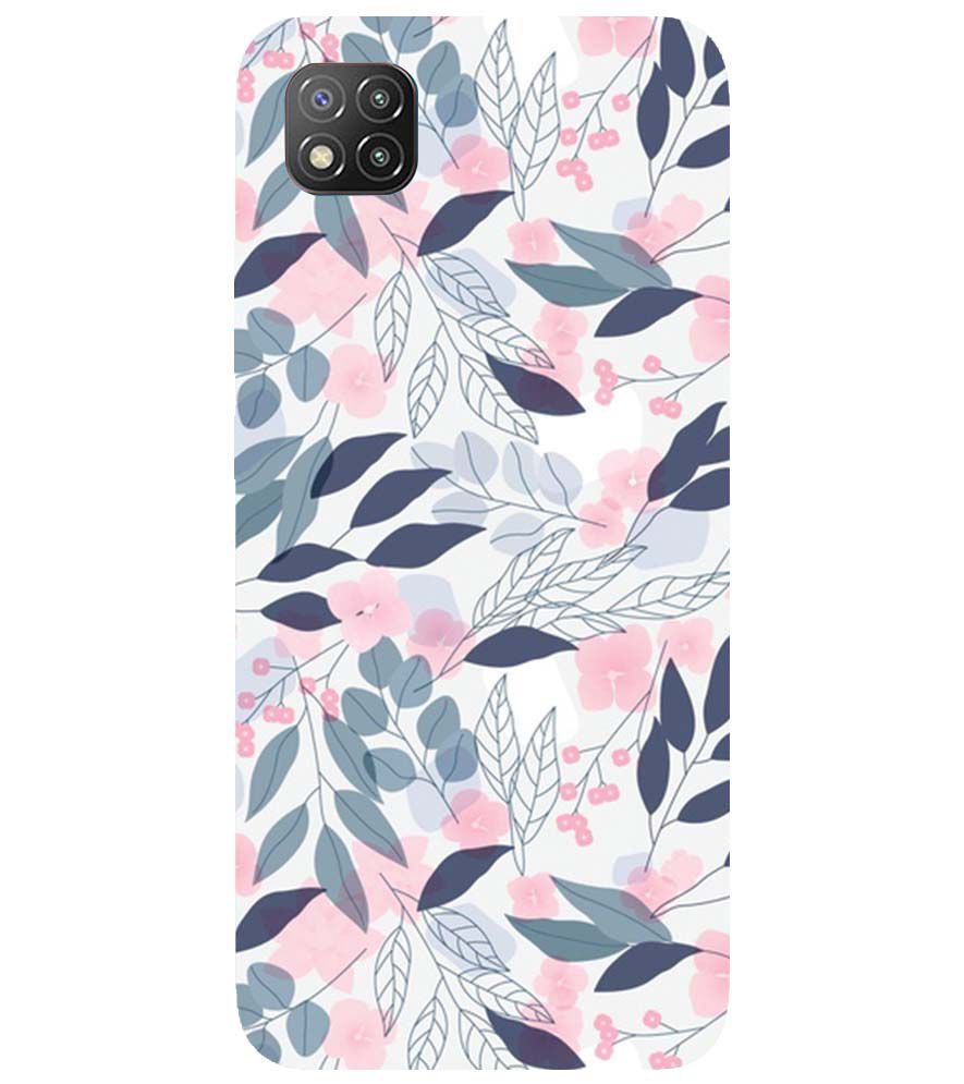PS1333-Flowery Patterns Back Cover for Xiaomi Poco C3