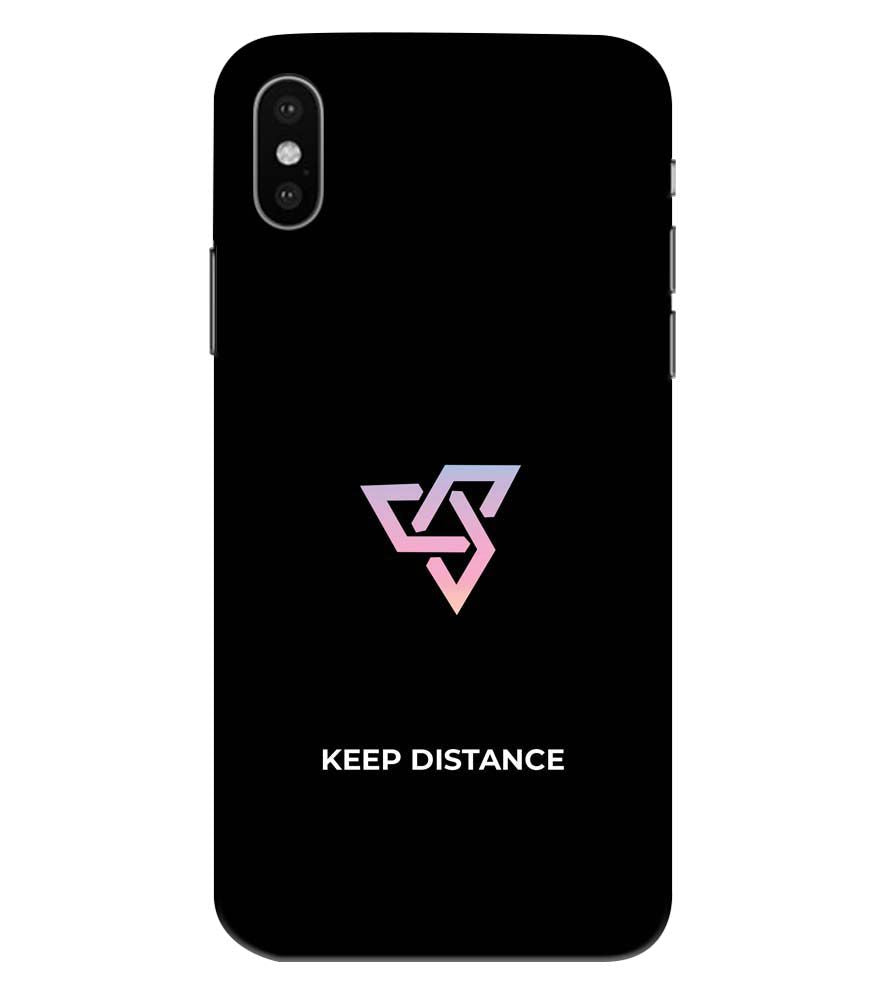 PS1334-Keep Distance Back Cover for Apple iPhone XS Max