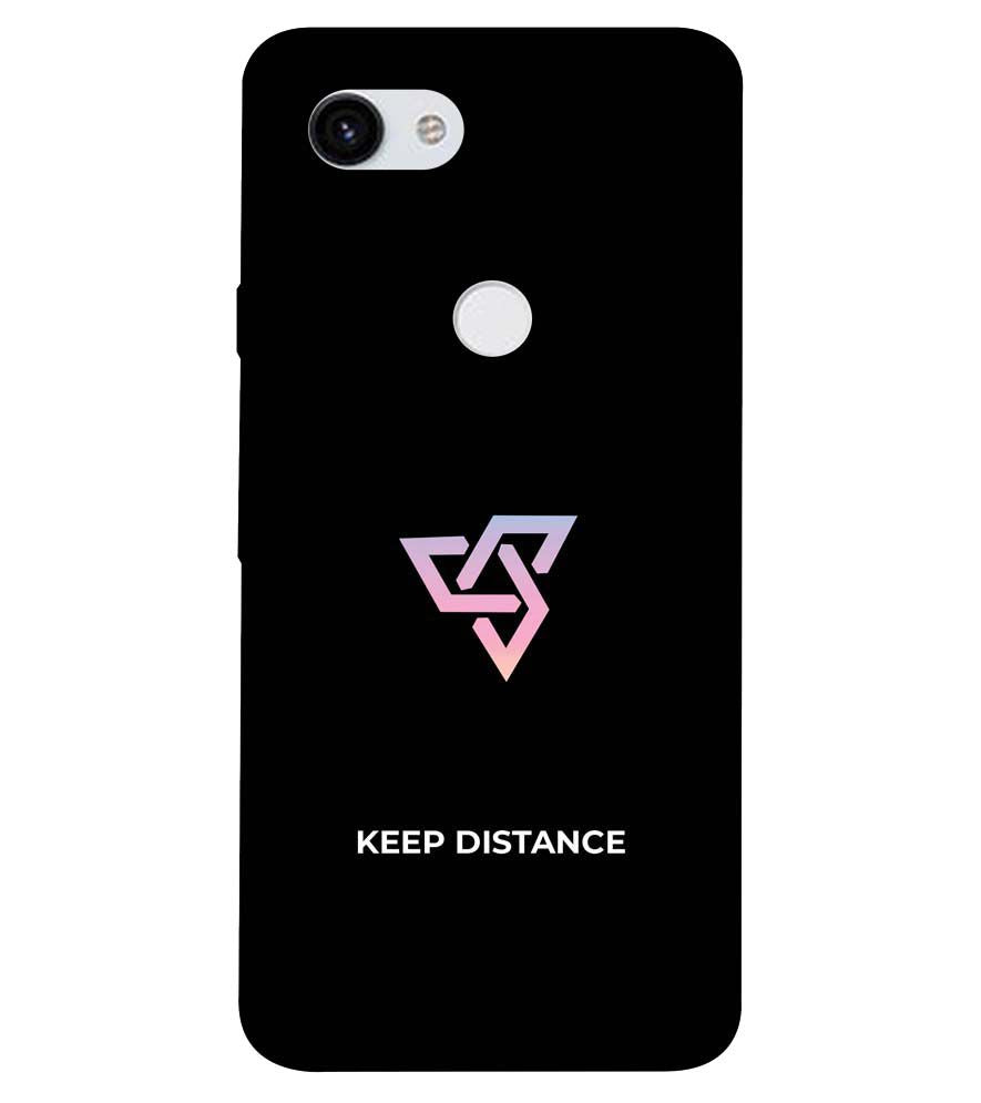 PS1334-Keep Distance Back Cover for Google Pixel 3a