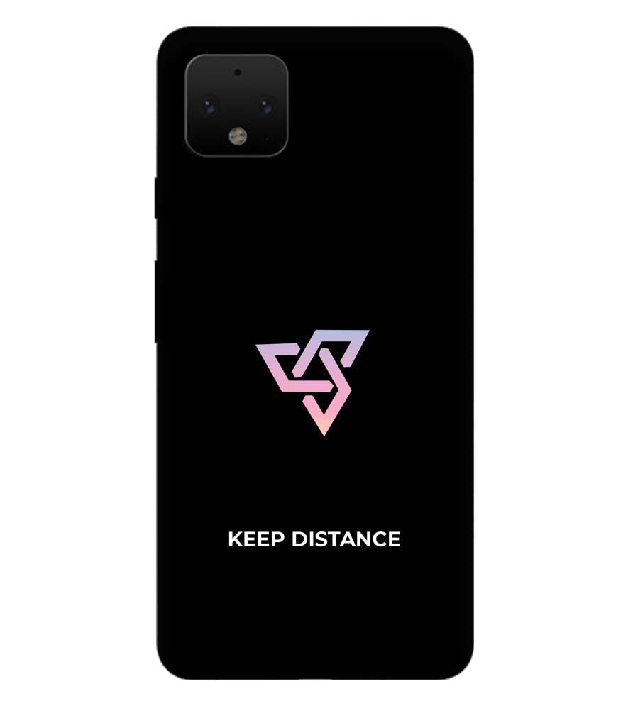 PS1334-Keep Distance Back Cover for Google Pixel 4