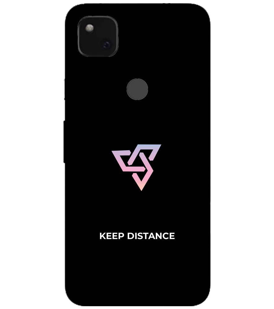 PS1334-Keep Distance Back Cover for Google Pixel 4a