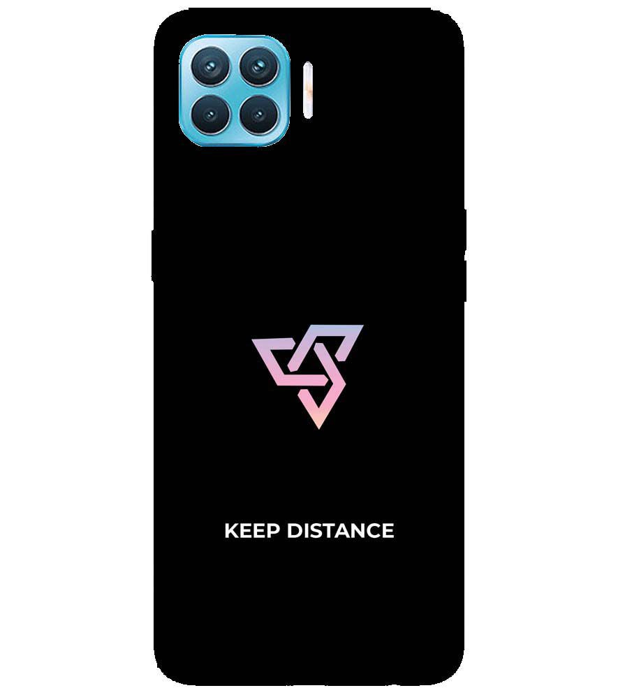 PS1334-Keep Distance Back Cover for Oppo F17 Pro