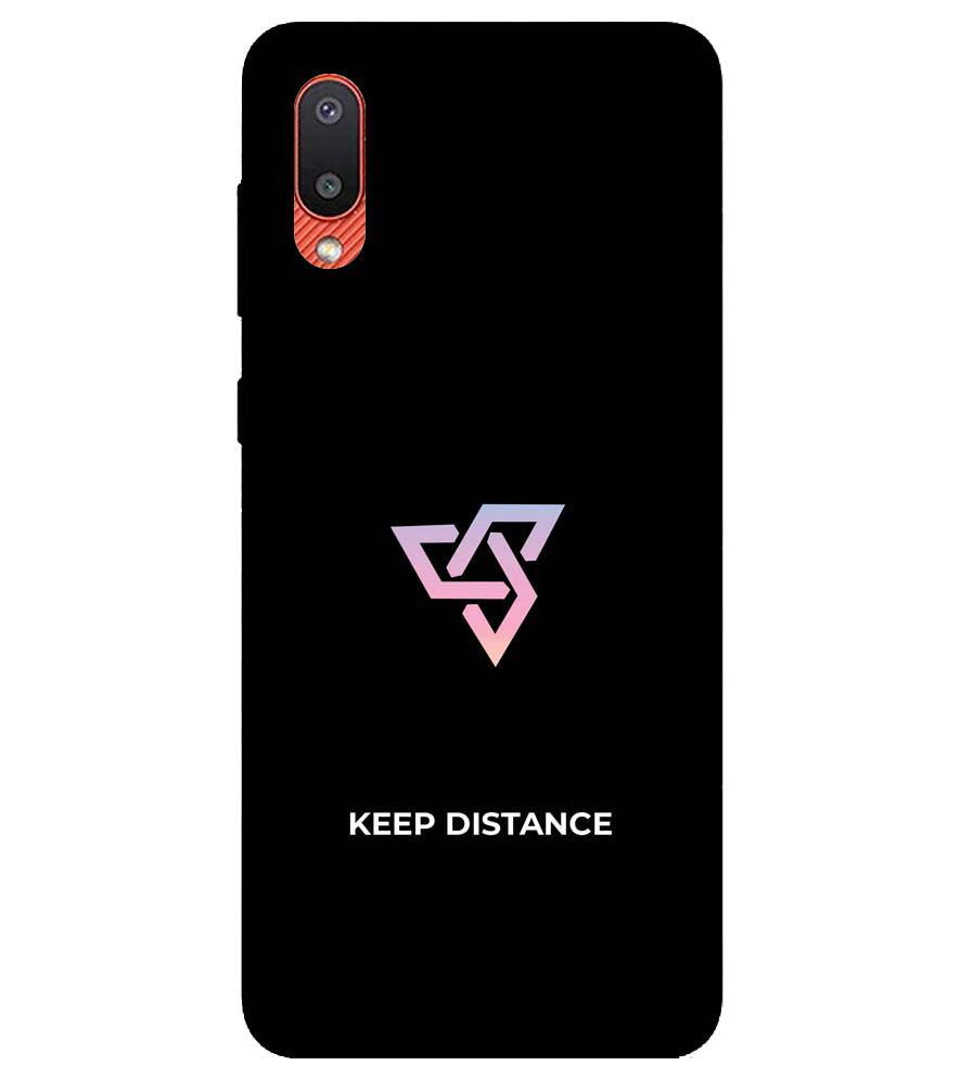 PS1334-Keep Distance Back Cover for Samsung Galaxy M02