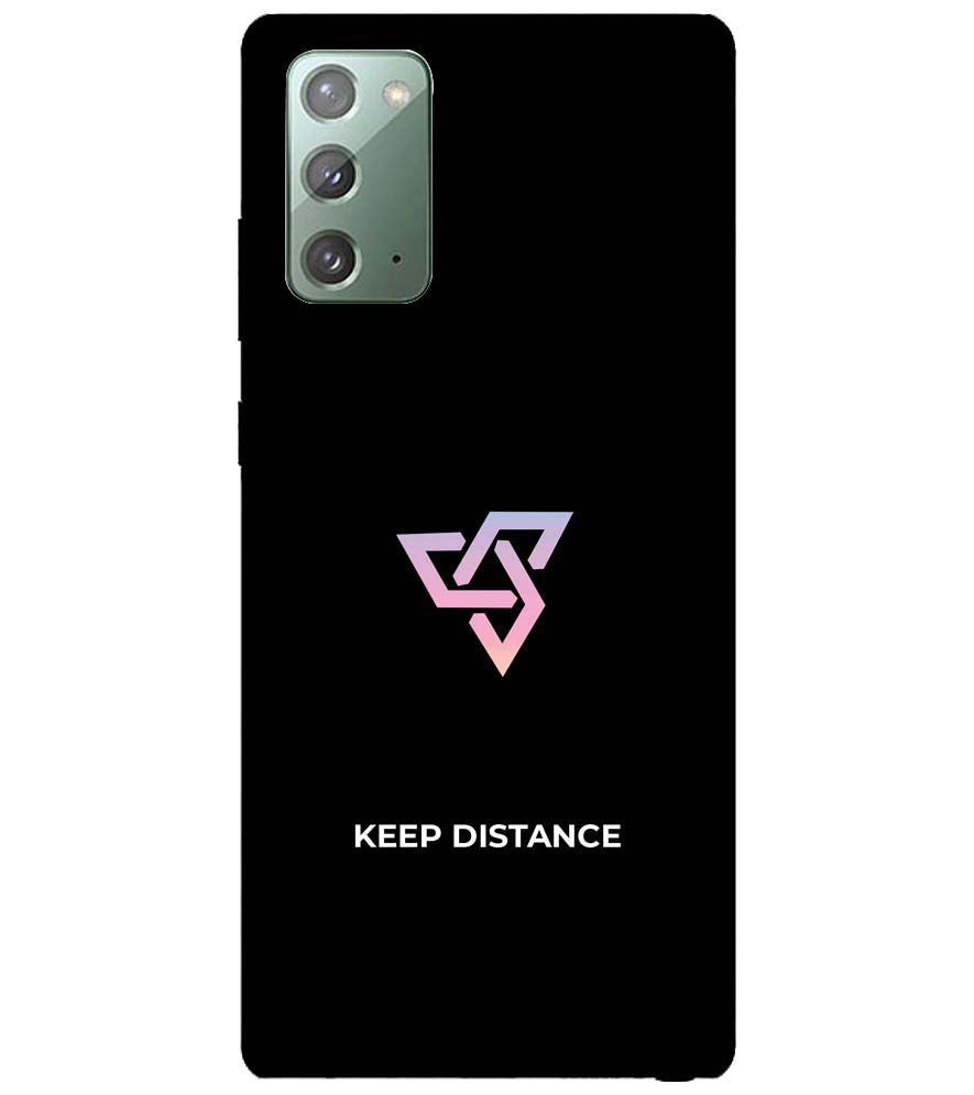 PS1334-Keep Distance Back Cover for Samsung Galaxy Note20