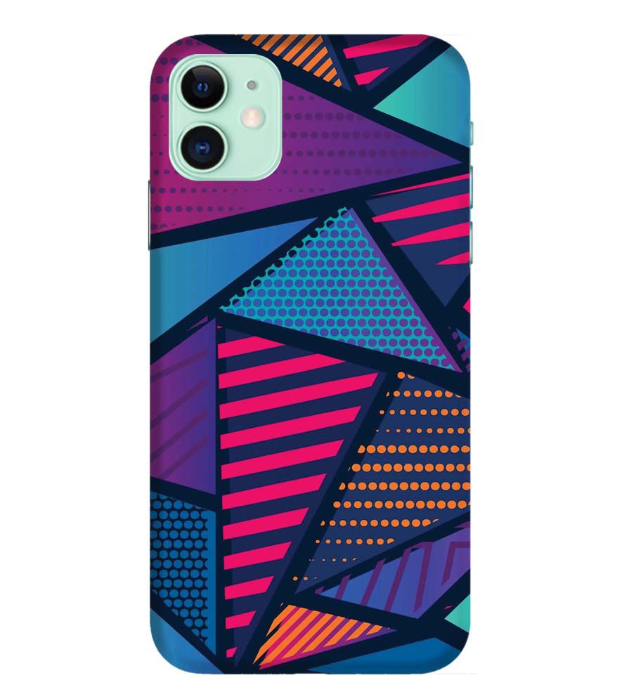 PS1335-Geometric Pattern Back Cover for Apple iPhone 11
