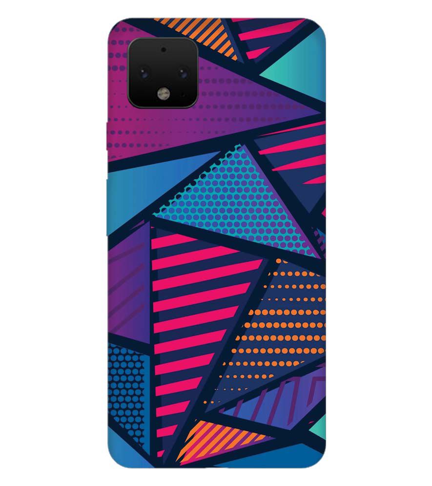 PS1335-Geometric Pattern Back Cover for Google Pixel 4