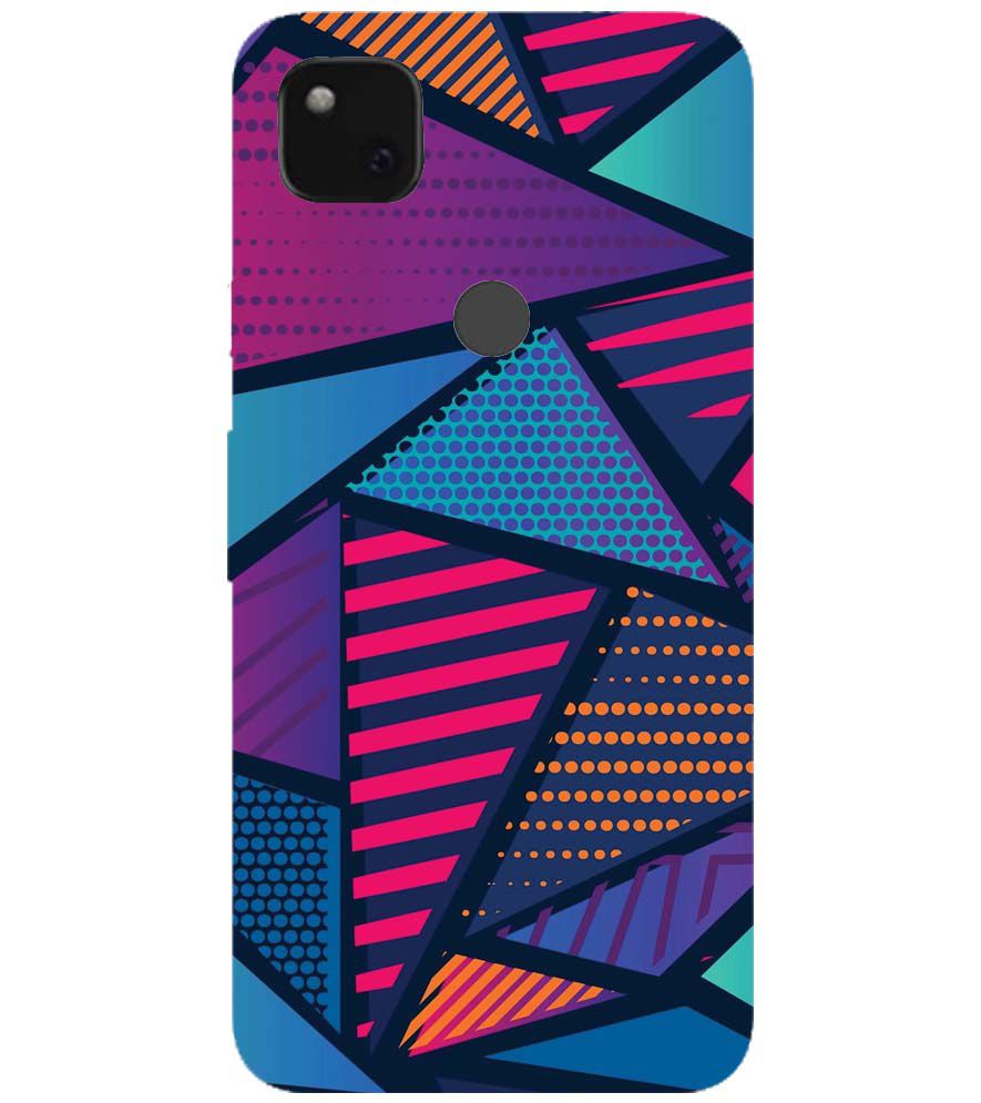 PS1335-Geometric Pattern Back Cover for Google Pixel 4a