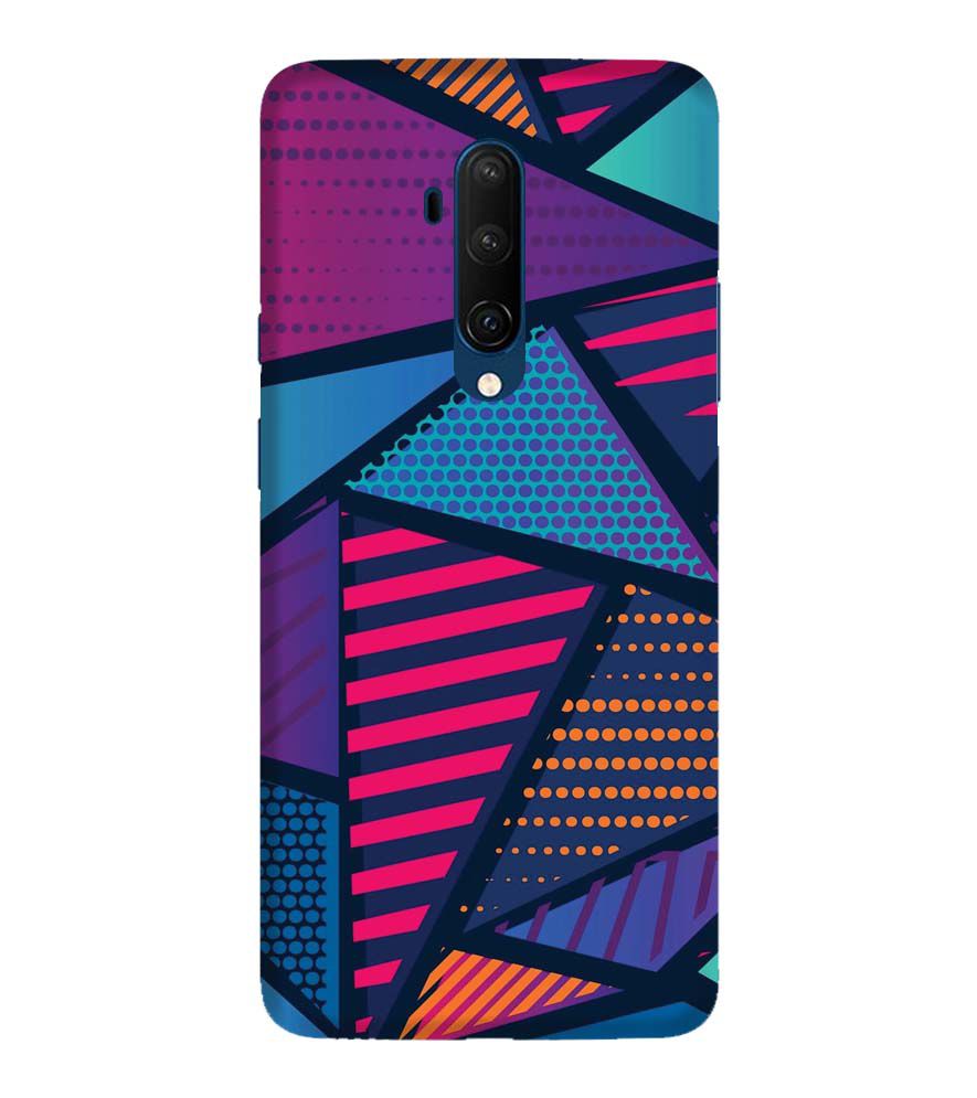 PS1335-Geometric Pattern Back Cover for OnePlus 7T Pro