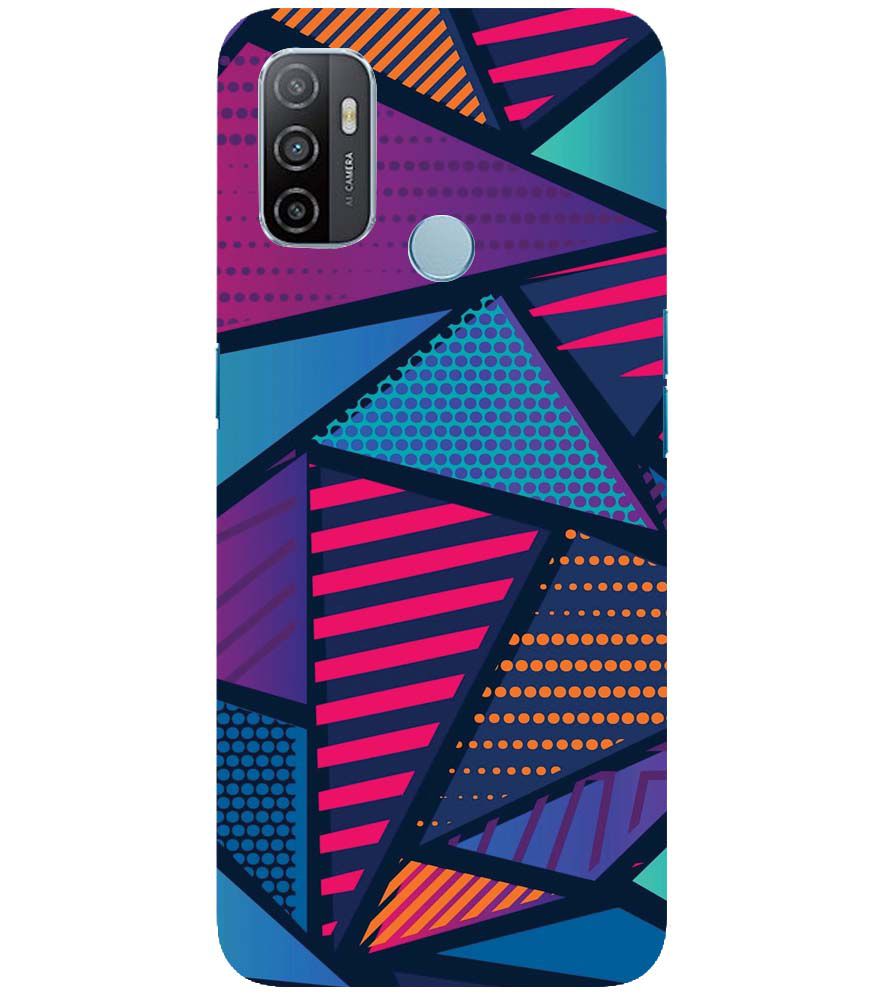 PS1335-Geometric Pattern Back Cover for Oppo A33