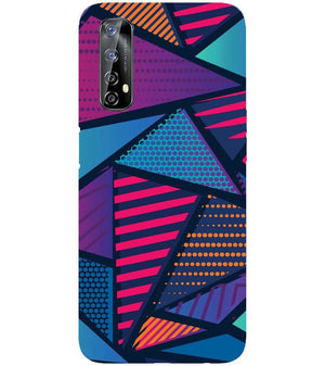 PS1335-Geometric Pattern Back Cover for Realme 7