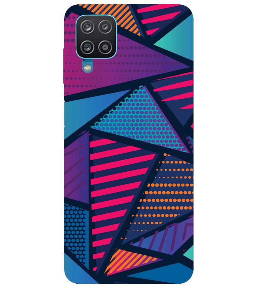 PS1335-Geometric Pattern Back Cover for Samsung Galaxy A12 (India)