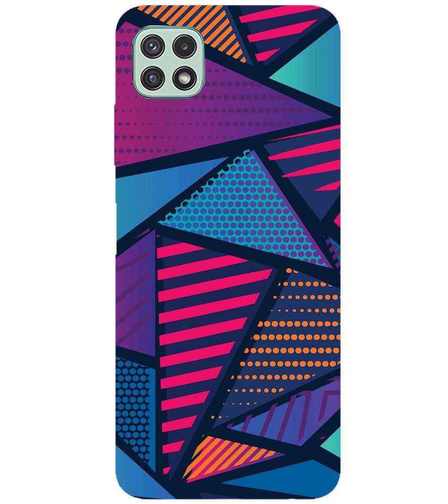 PS1335-Geometric Pattern Back Cover for Samsung Galaxy A22 5G
