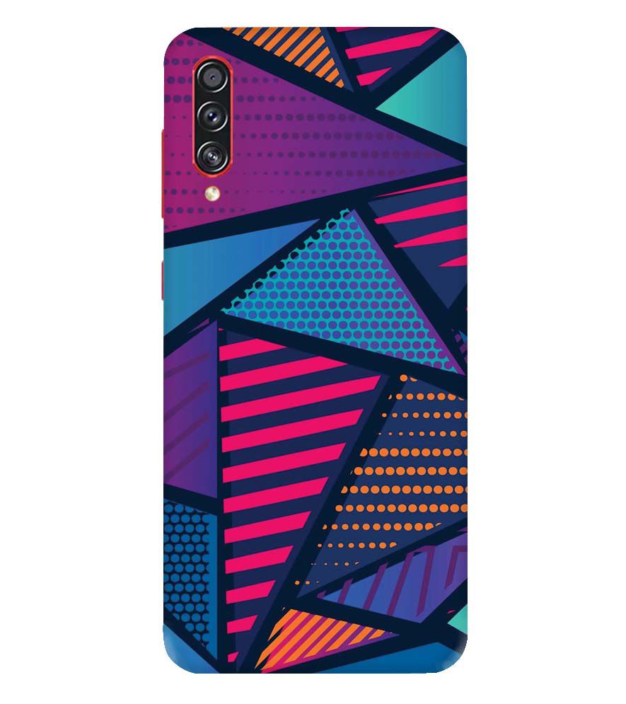 PS1335-Geometric Pattern Back Cover for Samsung Galaxy A70s