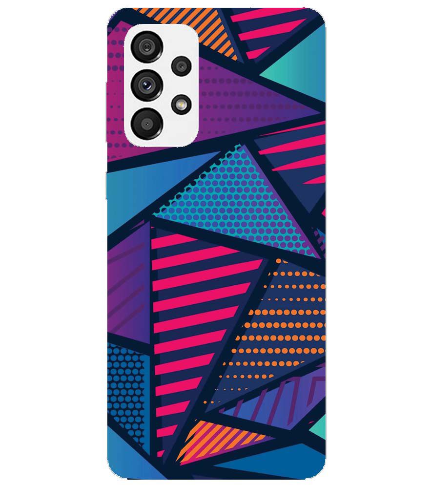 PS1335-Geometric Pattern Back Cover for Samsung Galaxy A73 5G