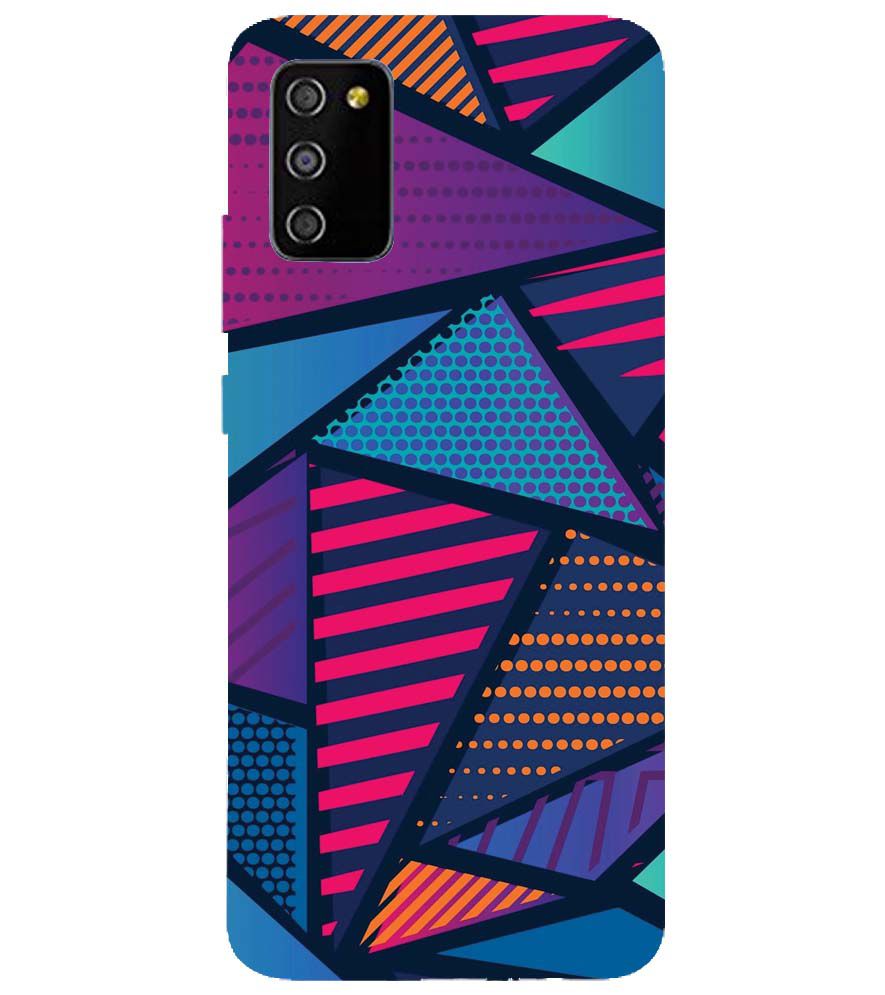 PS1335-Geometric Pattern Back Cover for Samsung Galaxy M02s