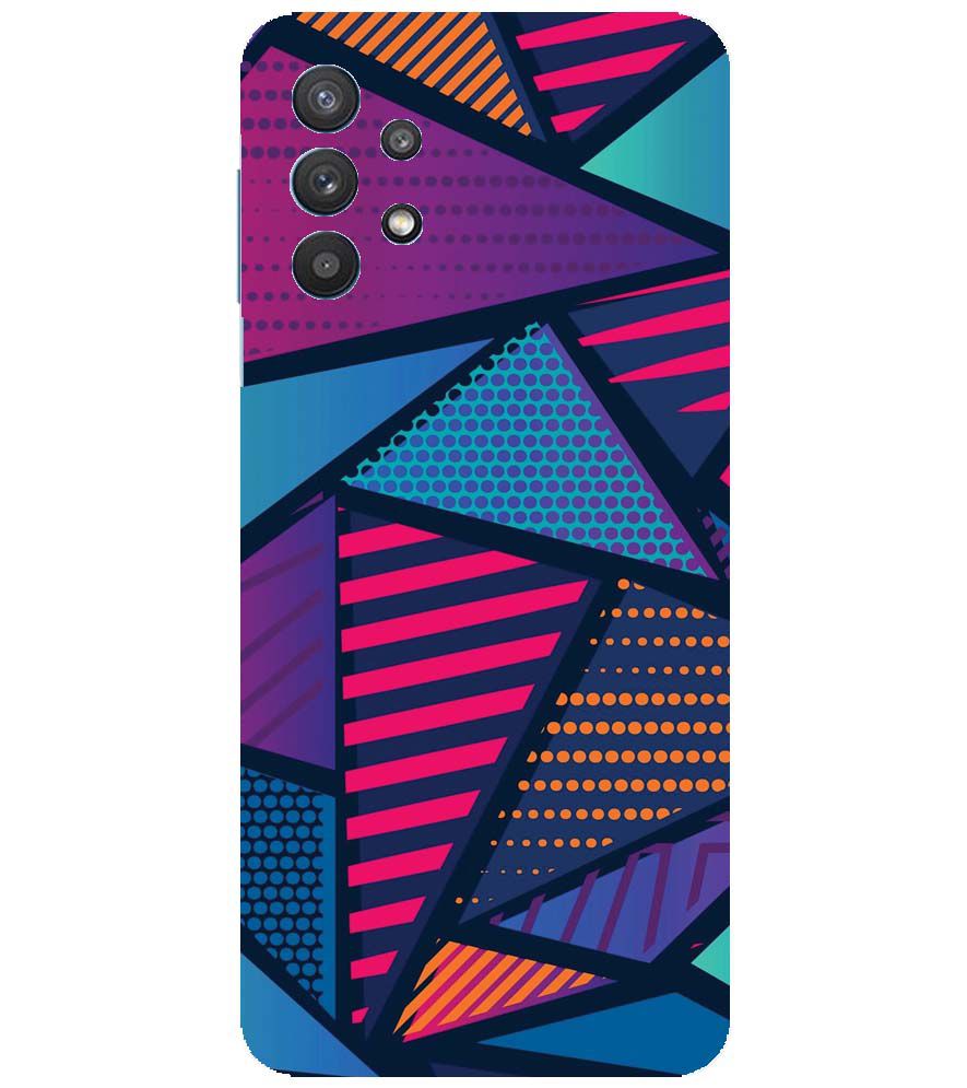 PS1335-Geometric Pattern Back Cover for Samsung Galaxy M32 5G