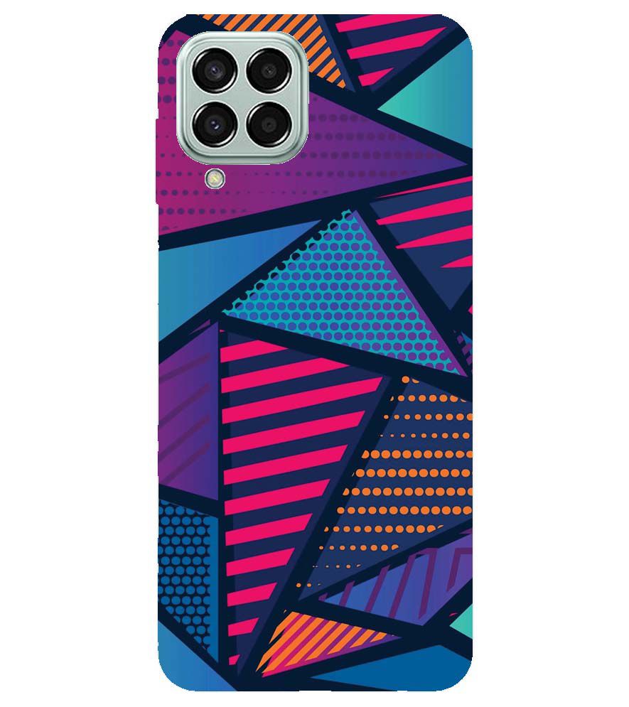 PS1335-Geometric Pattern Back Cover for Samsung Galaxy M33