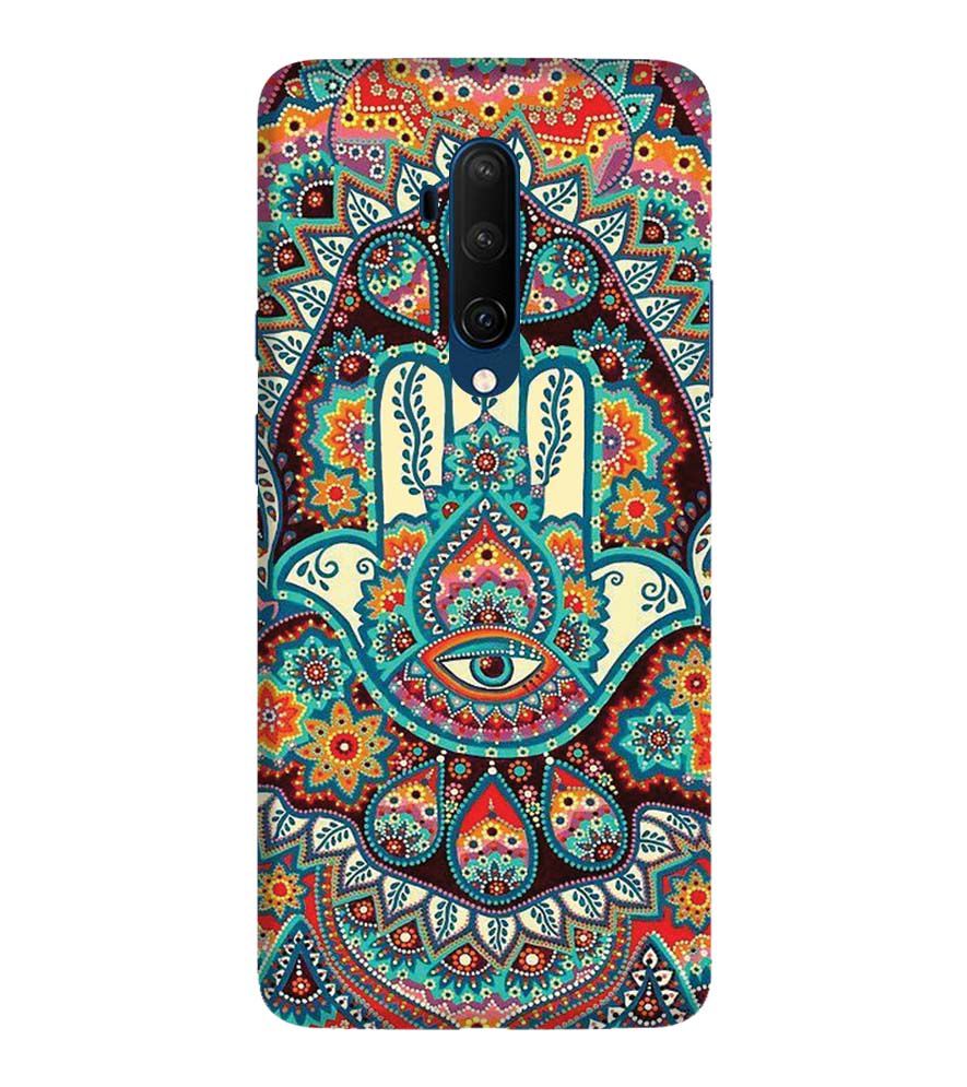 PS1336-Eye Hands Mandala Back Cover for OnePlus 7T Pro