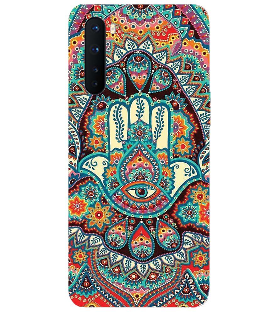 PS1336-Eye Hands Mandala Back Cover for OnePlus Nord