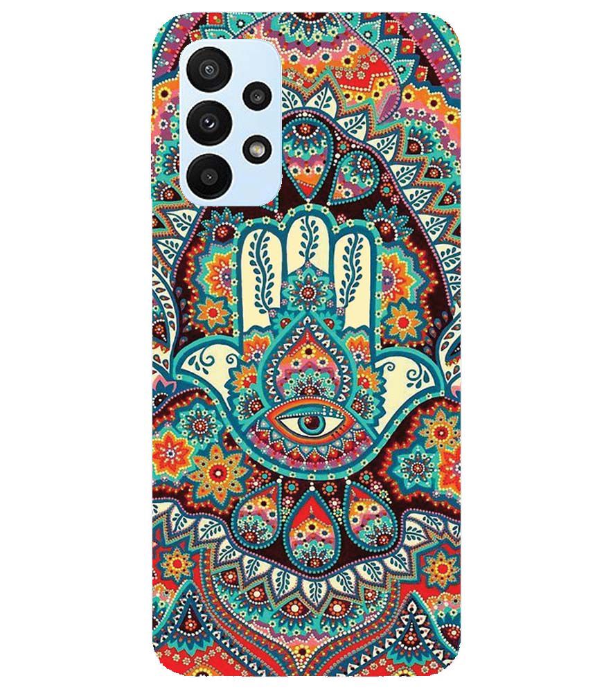 PS1336-Eye Hands Mandala Back Cover for Samsung Galaxy A23