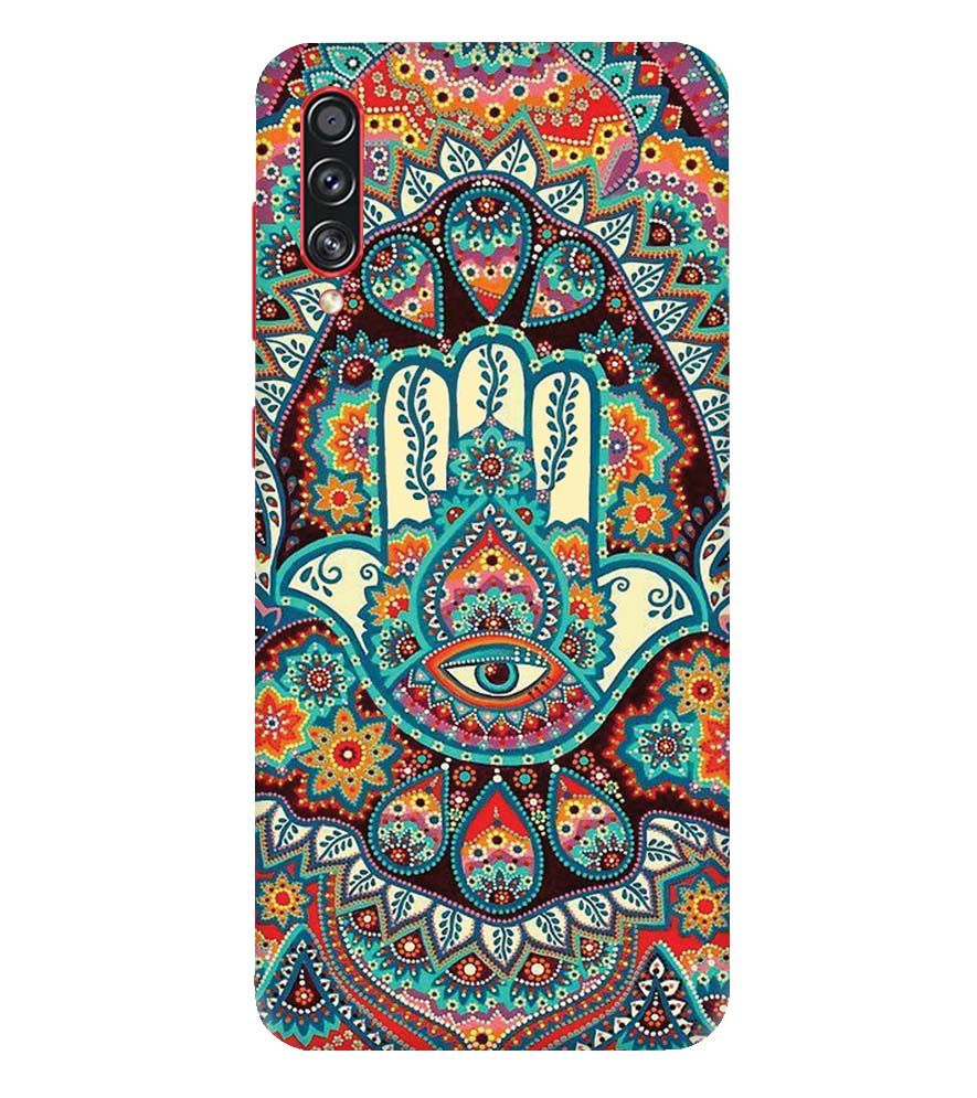 PS1336-Eye Hands Mandala Back Cover for Samsung Galaxy A70s