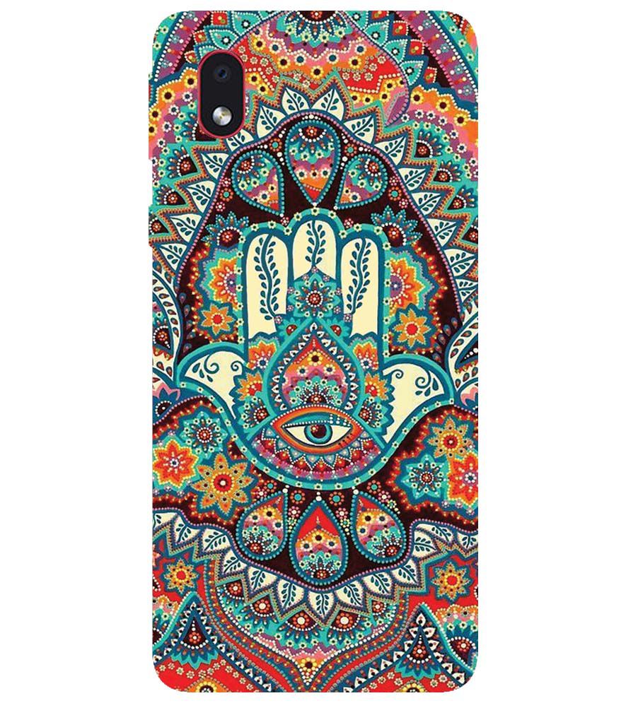 PS1336-Eye Hands Mandala Back Cover for Samsung Galaxy M01 Core