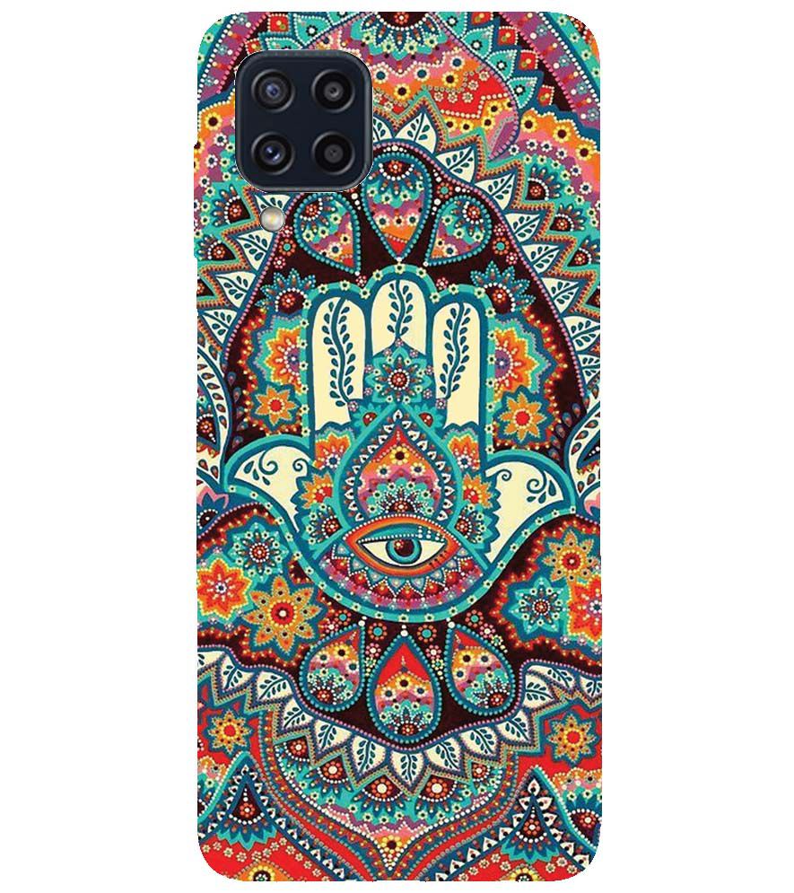 PS1336-Eye Hands Mandala Back Cover for Samsung Galaxy M32 Prime