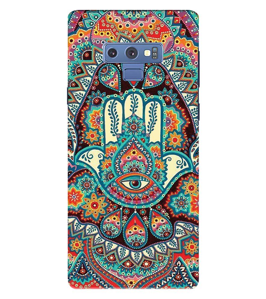 PS1336-Eye Hands Mandala Back Cover for Samsung Galaxy Note 9