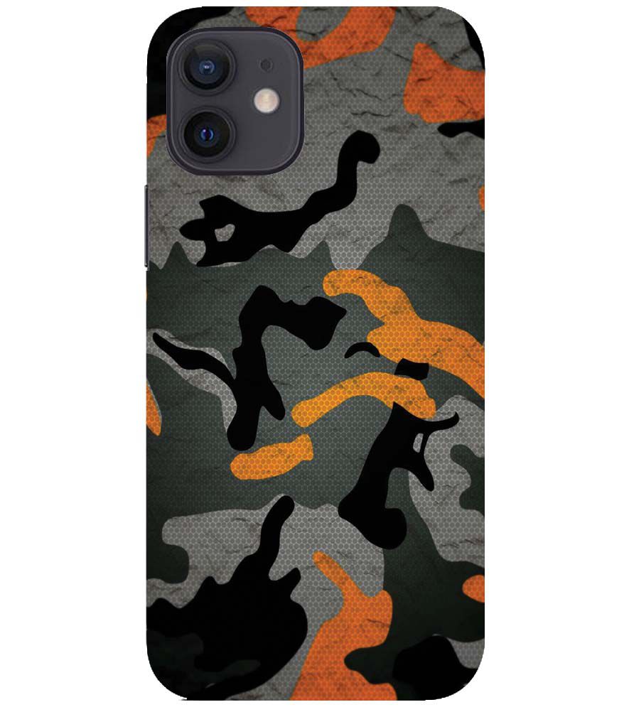 PS1337-Premium Looking Camouflage Back Cover for Apple iPhone 12