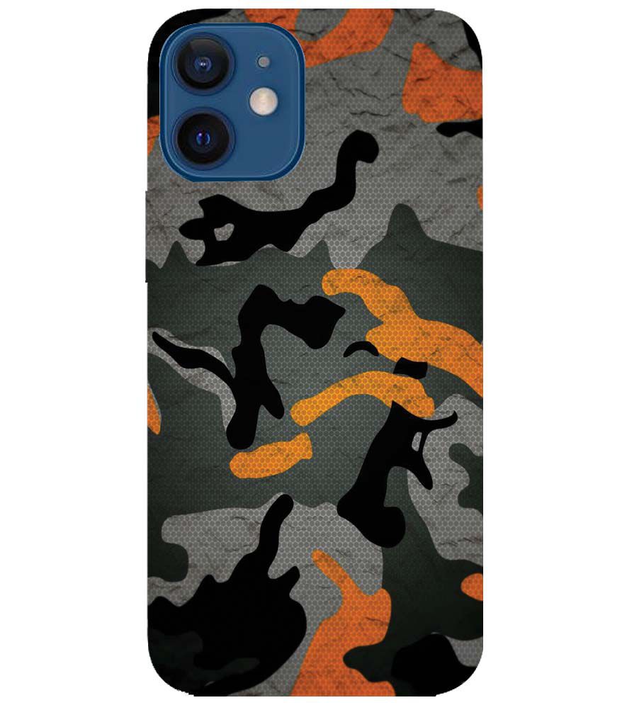 PS1337-Premium Looking Camouflage Back Cover for Apple iPhone 12 Mini