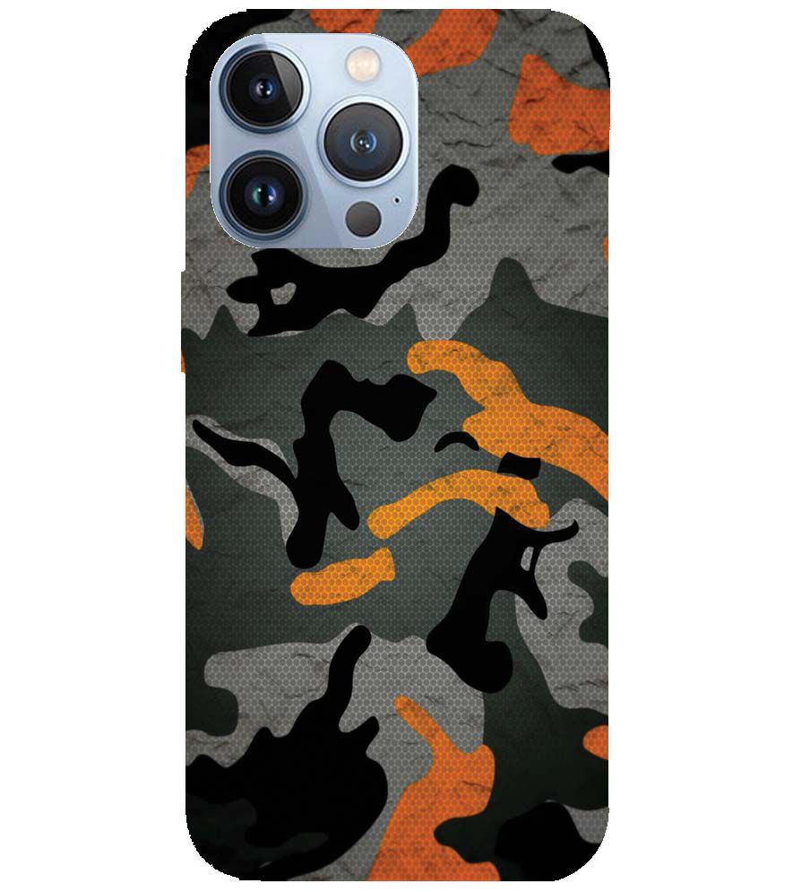 PS1337-Premium Looking Camouflage Back Cover for Apple iPhone 13 Pro