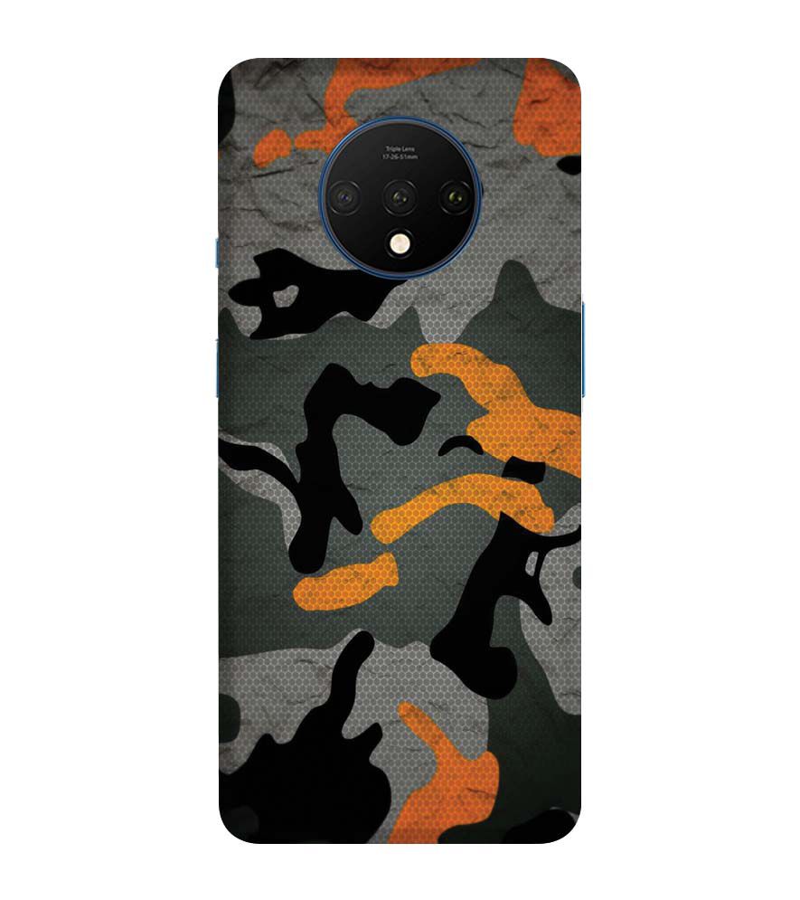 PS1337-Premium Looking Camouflage Back Cover for OnePlus 7T