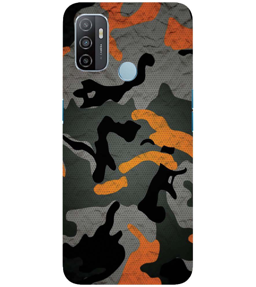 PS1337-Premium Looking Camouflage Back Cover for Oppo A33