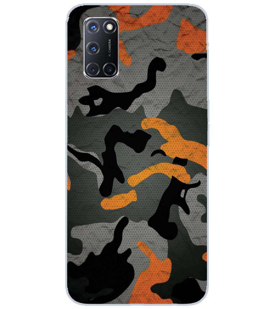PS1337-Premium Looking Camouflage Back Cover for Oppo A52