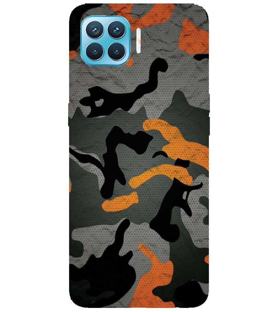 PS1337-Premium Looking Camouflage Back Cover for Oppo F17 Pro