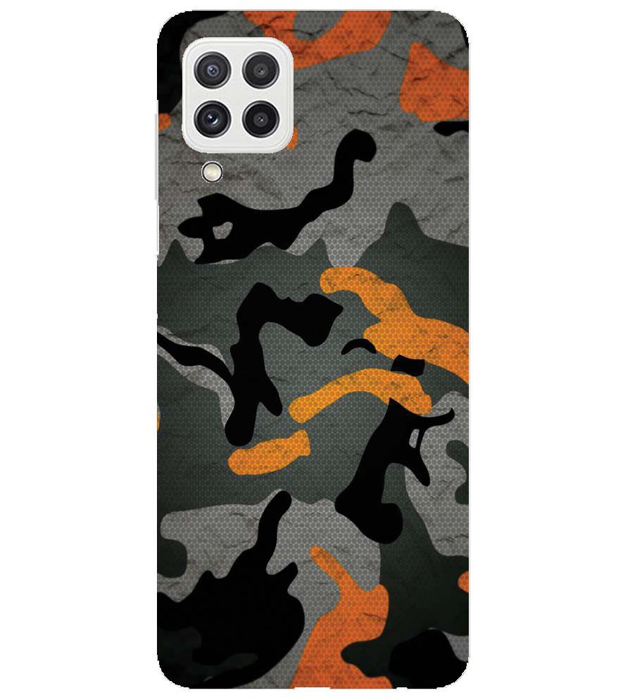 PS1337-Premium Looking Camouflage Back Cover for Samsung Galaxy A22