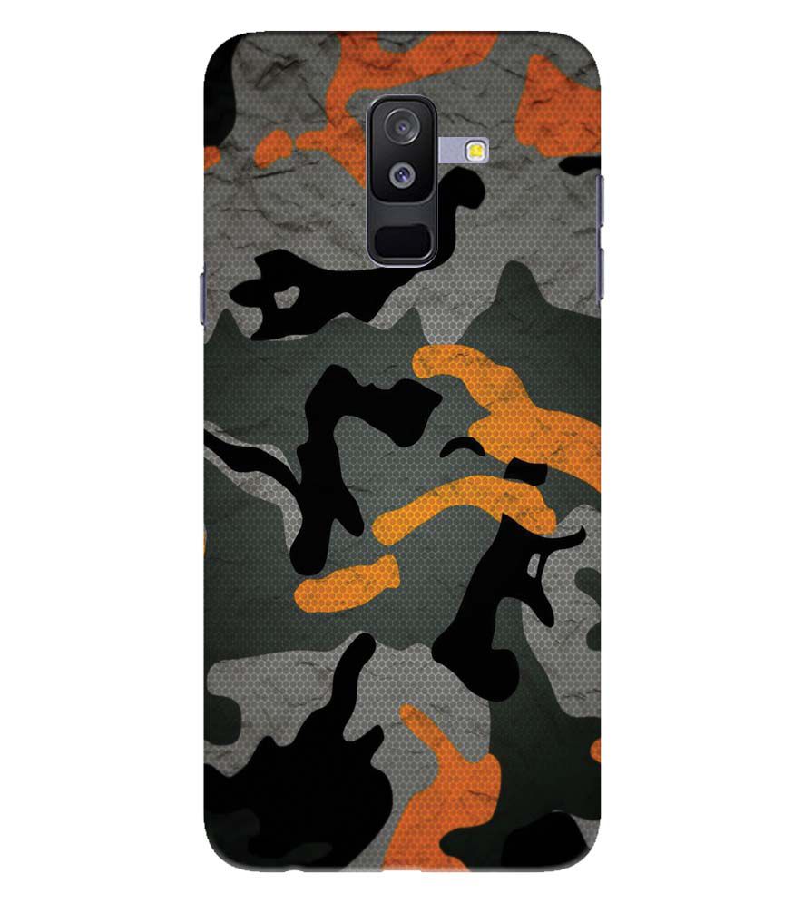 PS1337-Premium Looking Camouflage Back Cover for Samsung Galaxy A6 Plus