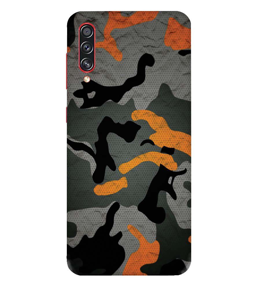 PS1337-Premium Looking Camouflage Back Cover for Samsung Galaxy A70s