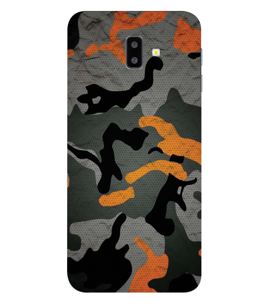 PS1337-Premium Looking Camouflage Back Cover for Samsung Galaxy J6+