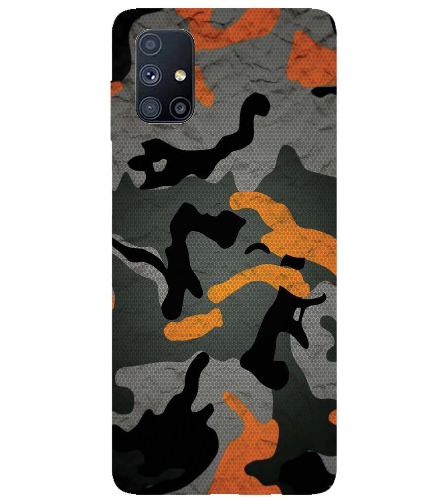 PS1337-Premium Looking Camouflage Back Cover for Samsung Galaxy M51