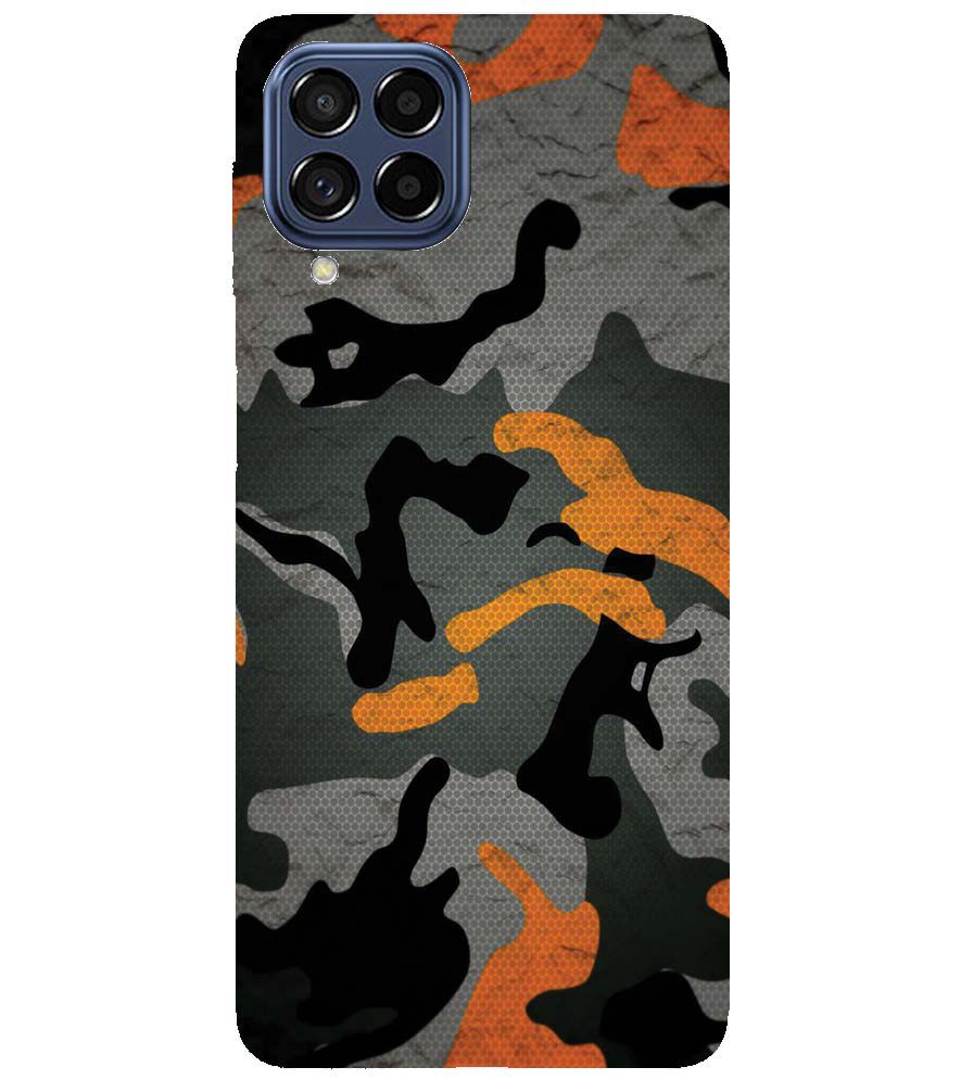 PS1337-Premium Looking Camouflage Back Cover for Samsung Galaxy M53