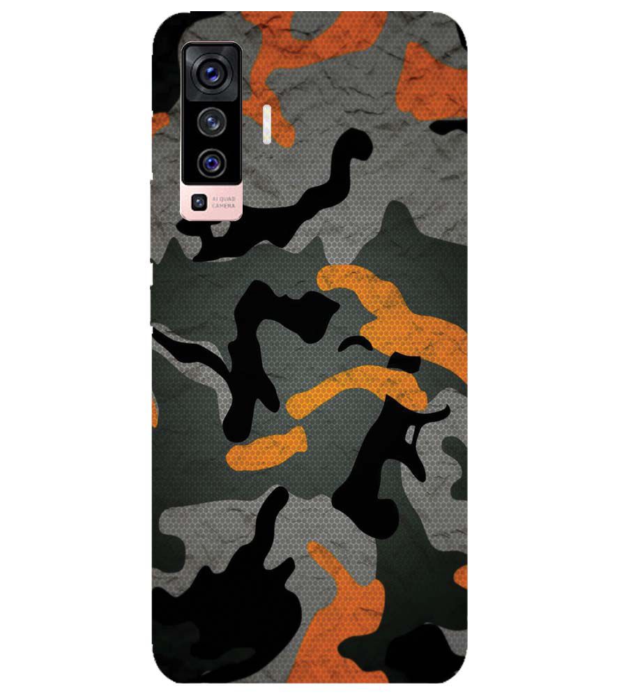 PS1337-Premium Looking Camouflage Back Cover for vivo X50