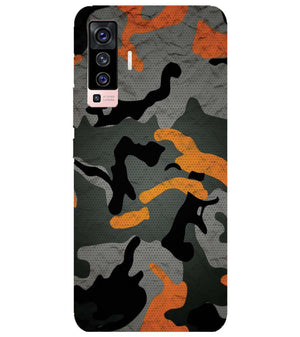 PS1337-Premium Looking Camouflage Back Cover for vivo X50