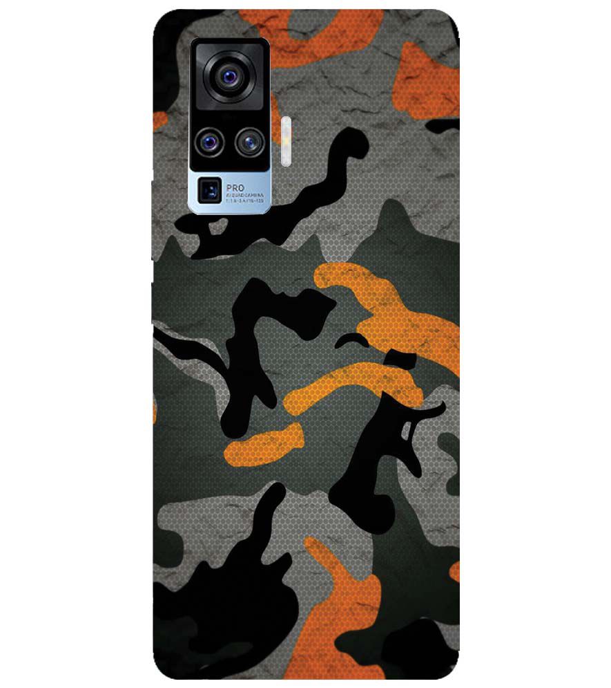 PS1337-Premium Looking Camouflage Back Cover for vivo X50 Pro