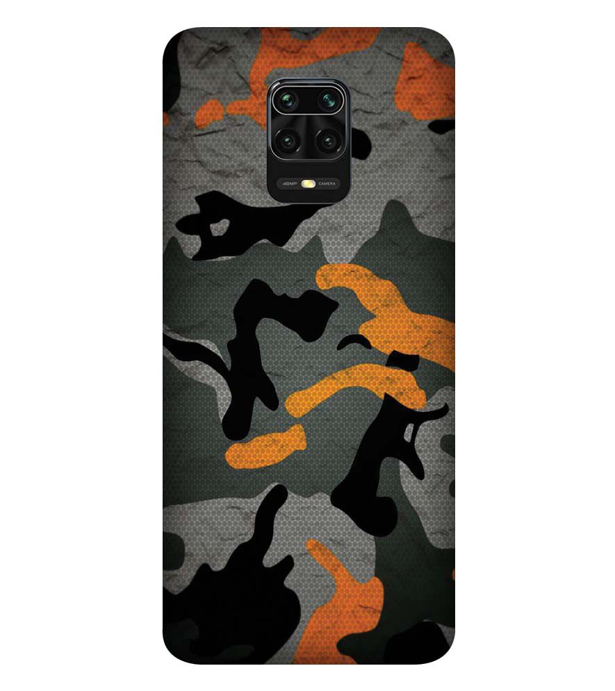 PS1337-Premium Looking Camouflage Back Cover for Xiaomi Redmi Note 9 Pro Max