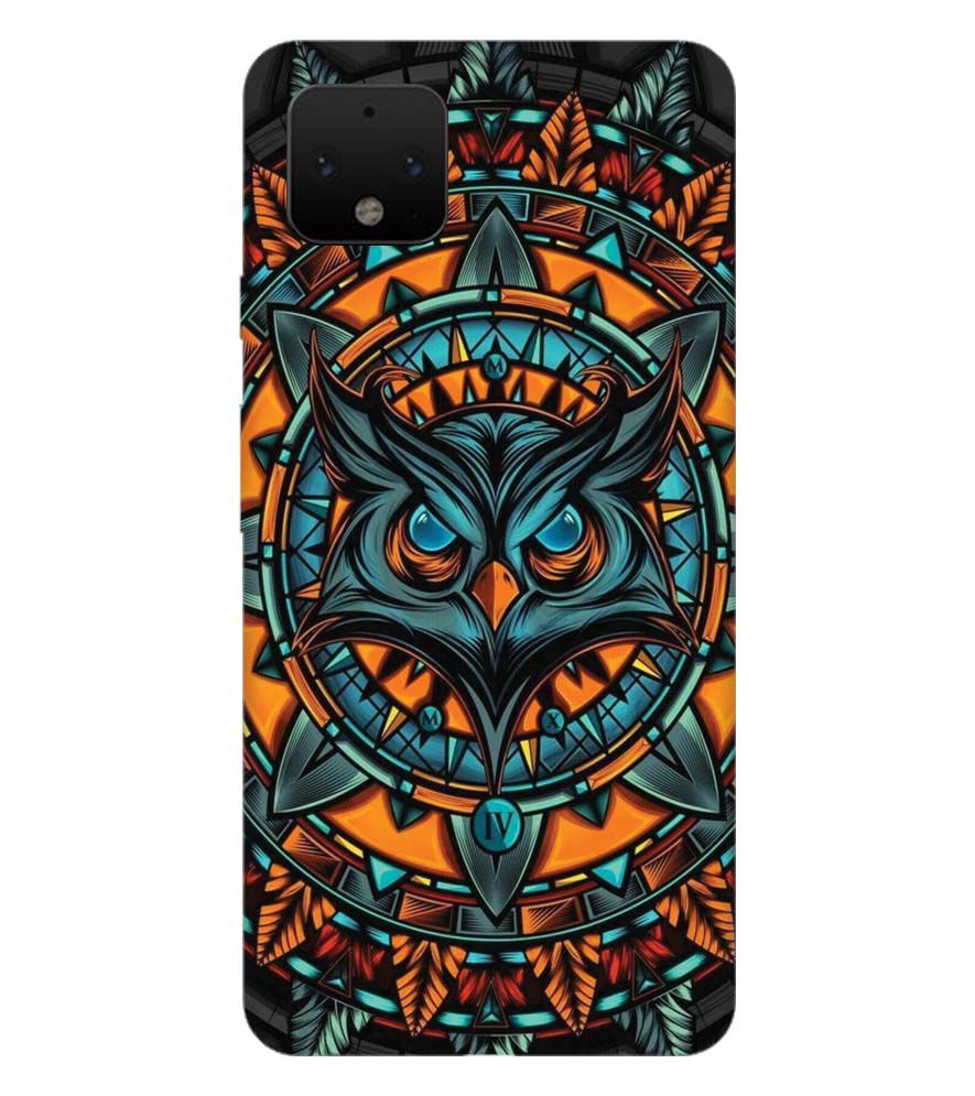 PS1338-Premium Owl Back Cover for Google Pixel 4